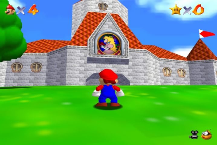 Exteriores en Super Mario 64