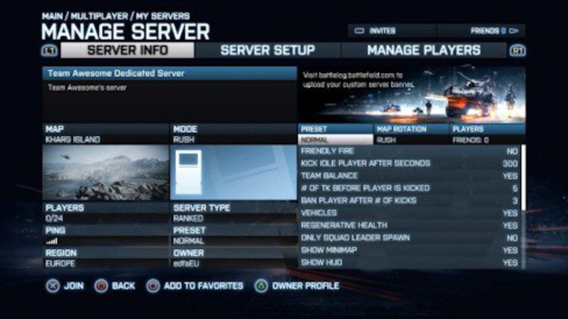 Rent A Server en Battlefield 3
