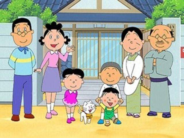 la familia de sazae-san