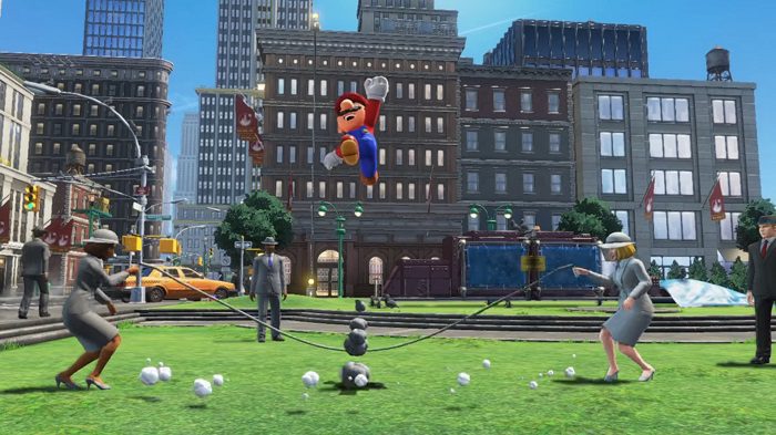 El salto sigue siendo fundamental en Super Mario Odyssey