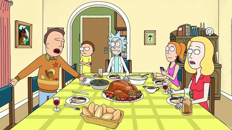 Rick y Morty celebra Acción de Gracias