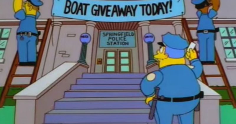 Los Simpson dan ideas a la policía