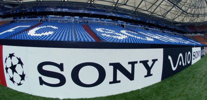 Sony está presente en muchisimos estadios de futbol