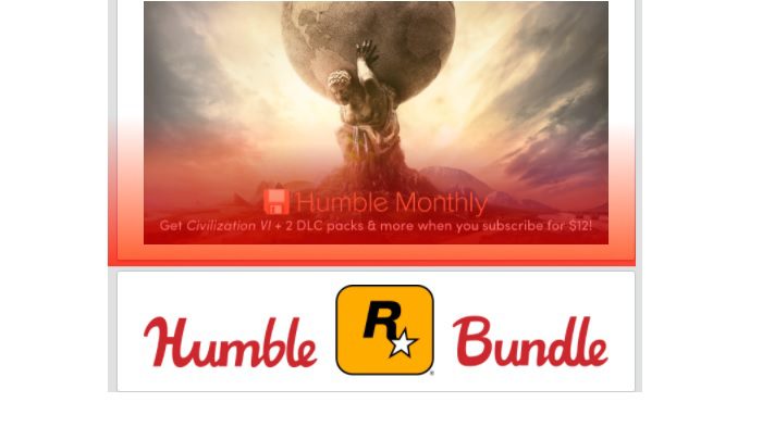 Filtrado Humble Rockstar Bundle, en Humble Bundle, Zonared