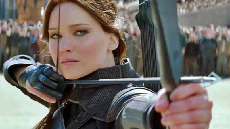 Jennifer Lawrence en la saga de Los Juegos del Hambre