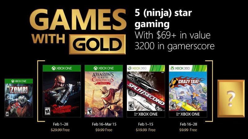 Games With Gold febrero 2018