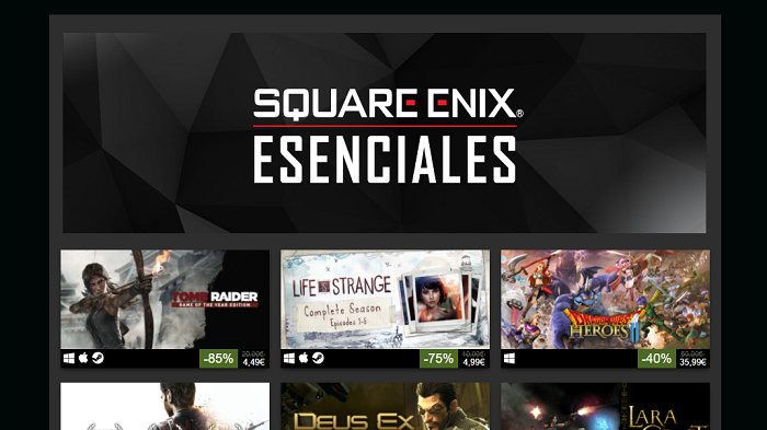 Square Enix rebajas 80% Steam todas sagas, Zonared