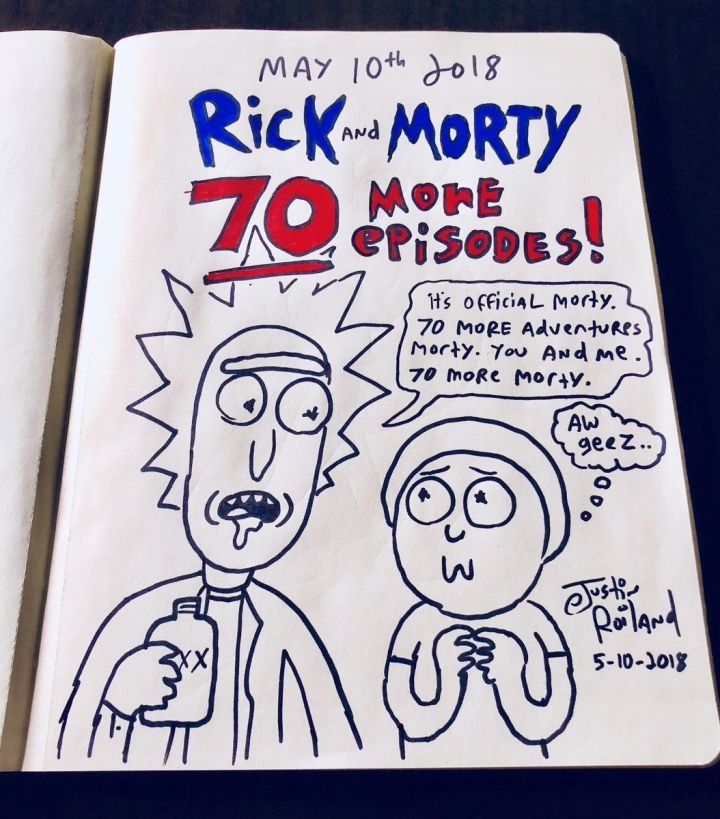Sketch Rick y Morty