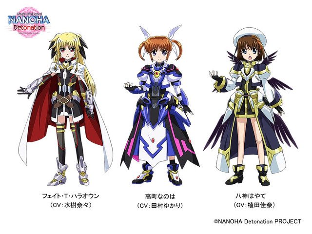 personajes de 'Magical Girl Lyrical Nanoha Detonation'