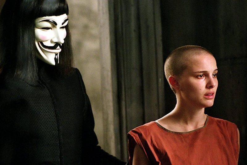 Portman protagonizó 'V de Vendetta'