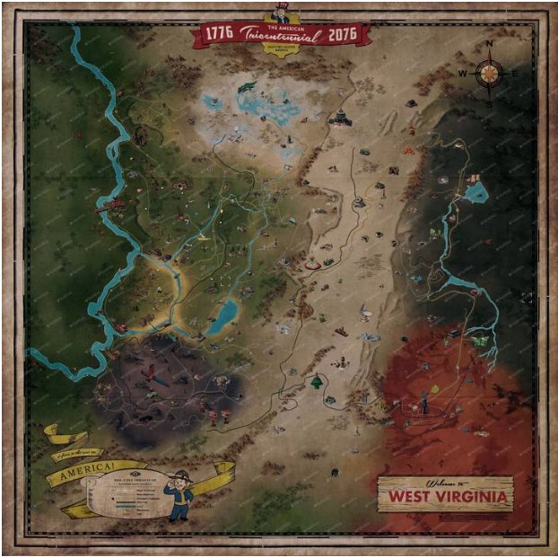 mapa Fallout 76