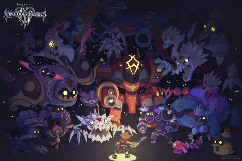 Kingdom Hearts III, ilustración Halloween 2018, Zonared
