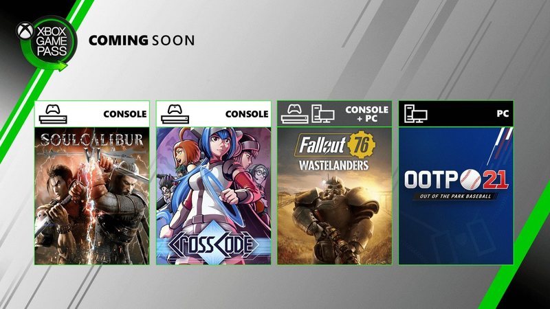 Fallout 76, Soul Calbiur 6 y más en Xbox Game Pass julio 2020, Zonared