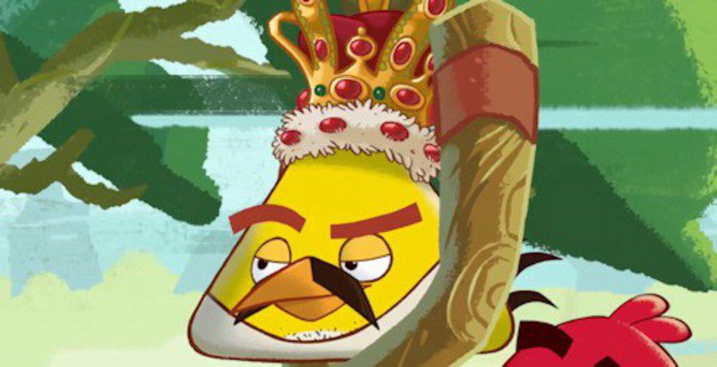 Angry Bird disfrazado como Freddie Mercury