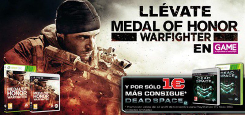 Consigue 'Dead Space' por un euro al comprar 'Medal of Honor: Warfighter'