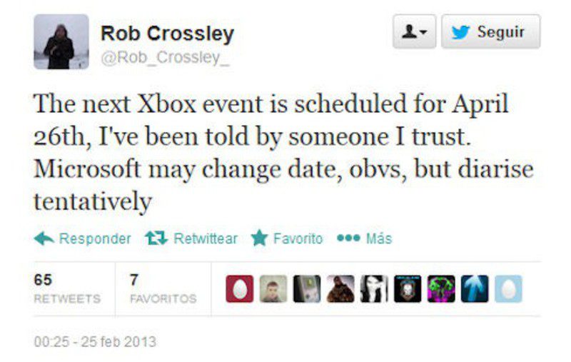 Xbox 720 se presentará el 26 de abril según CVG