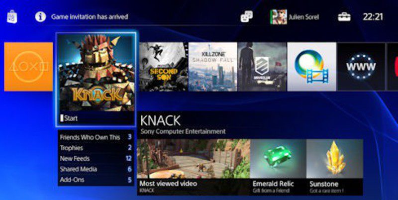 La interfaz de PlayStation 4 en imágenes