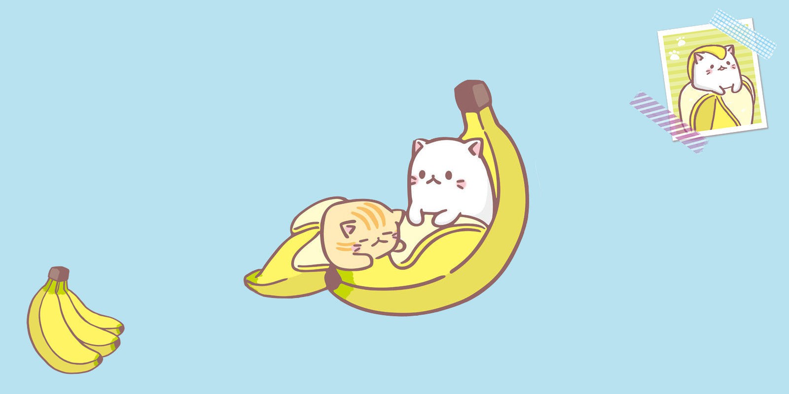 'Bananya', un anime con gatitos dentro de plátanos