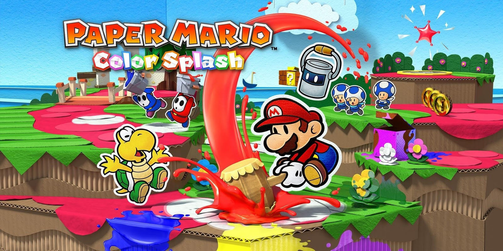 Nintendo enseña la jugabilidad de 'Paper Mario: Color Splash' con una zona inédita
