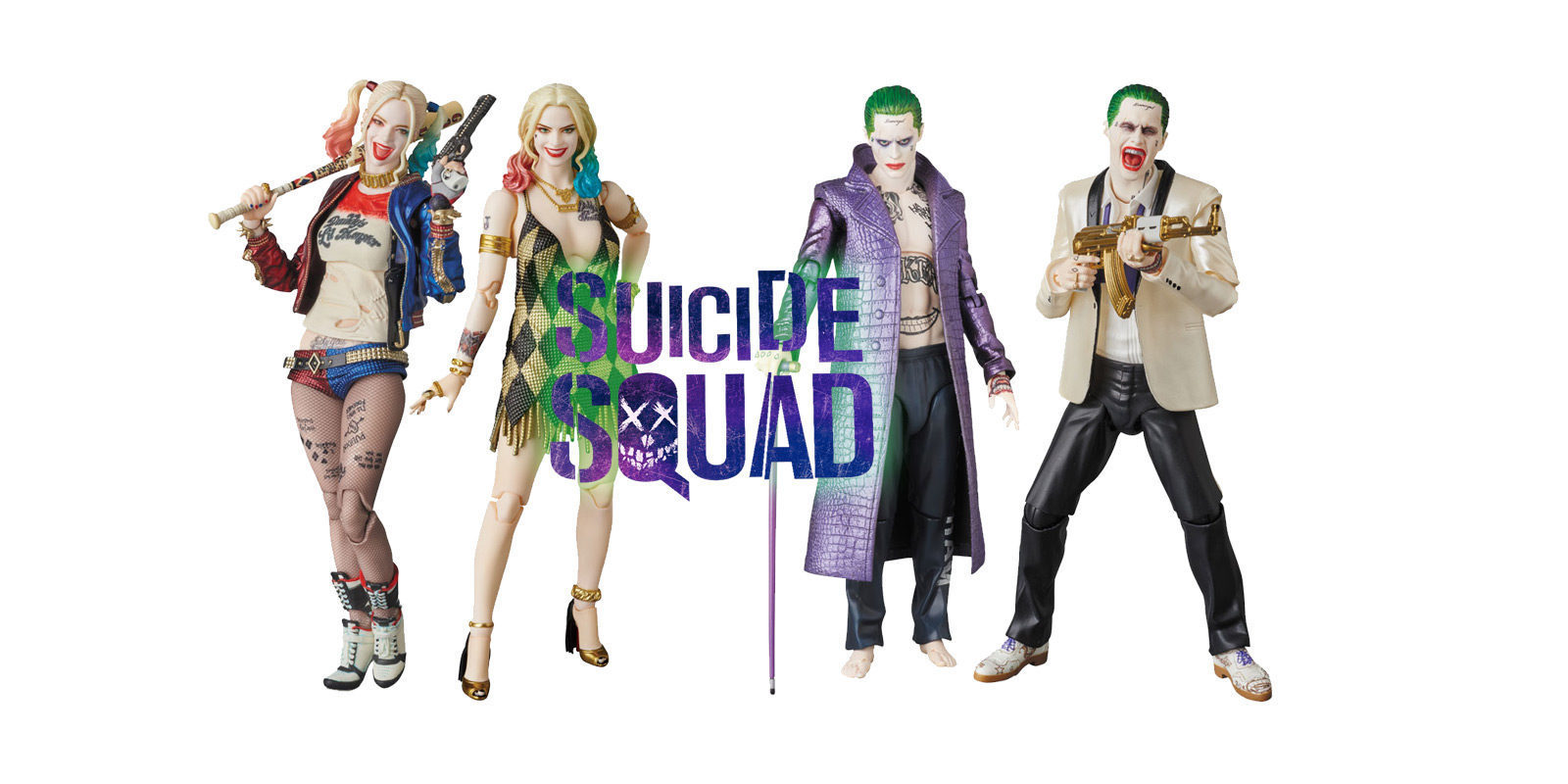 Figuras Mafex de Joker y Harley Quinn -Escuadrón Suicida- por Medicom Toy