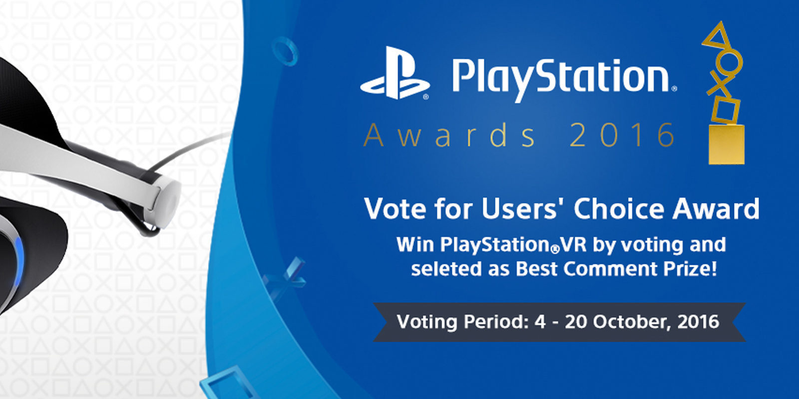 Los PlayStation Awards 2016 se celebrarán el 13 de Diciembre