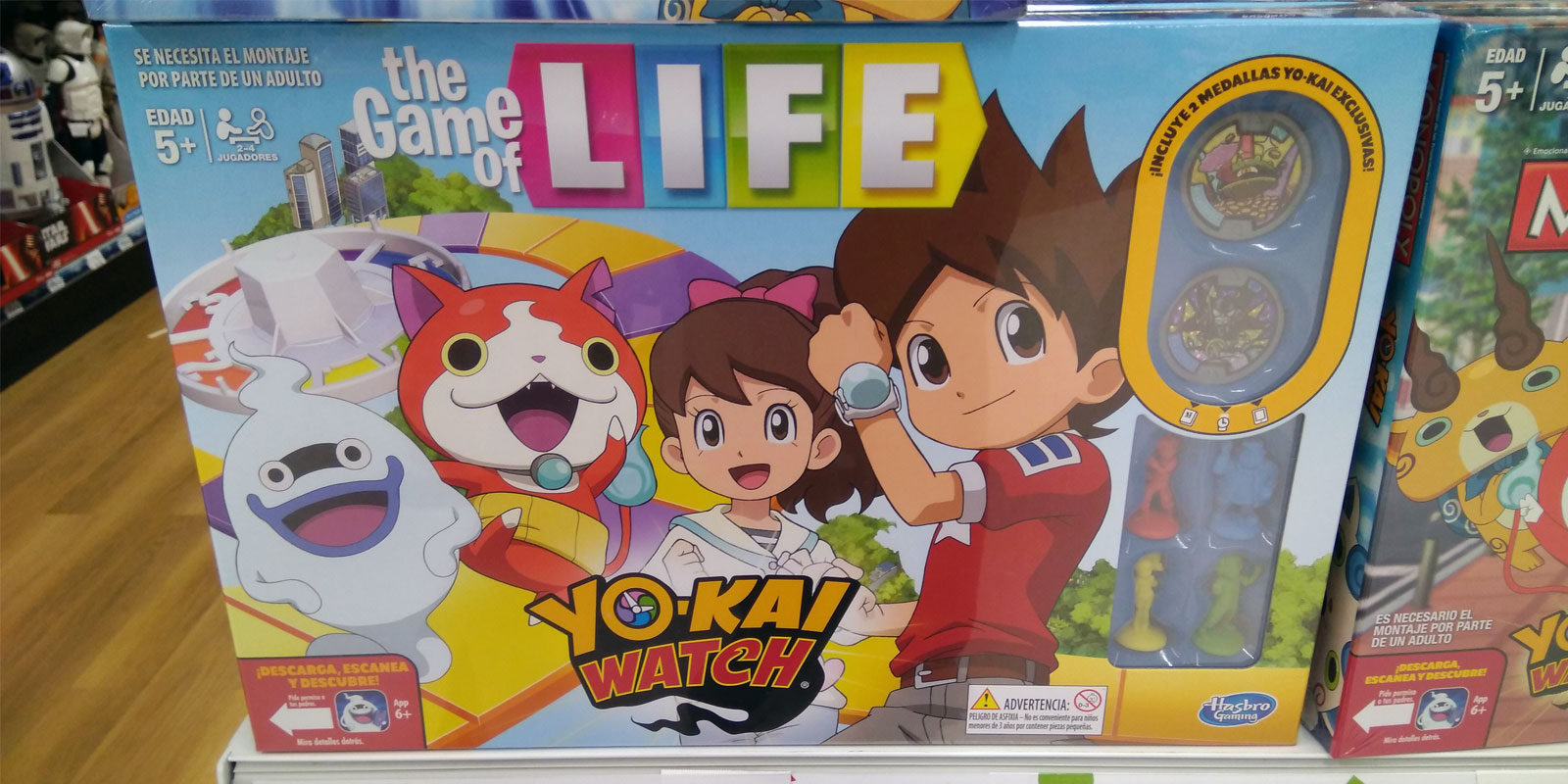 'The Game of Life edición Yo-kai Watch' a la venta en España, ¡con medallas exclusivas!