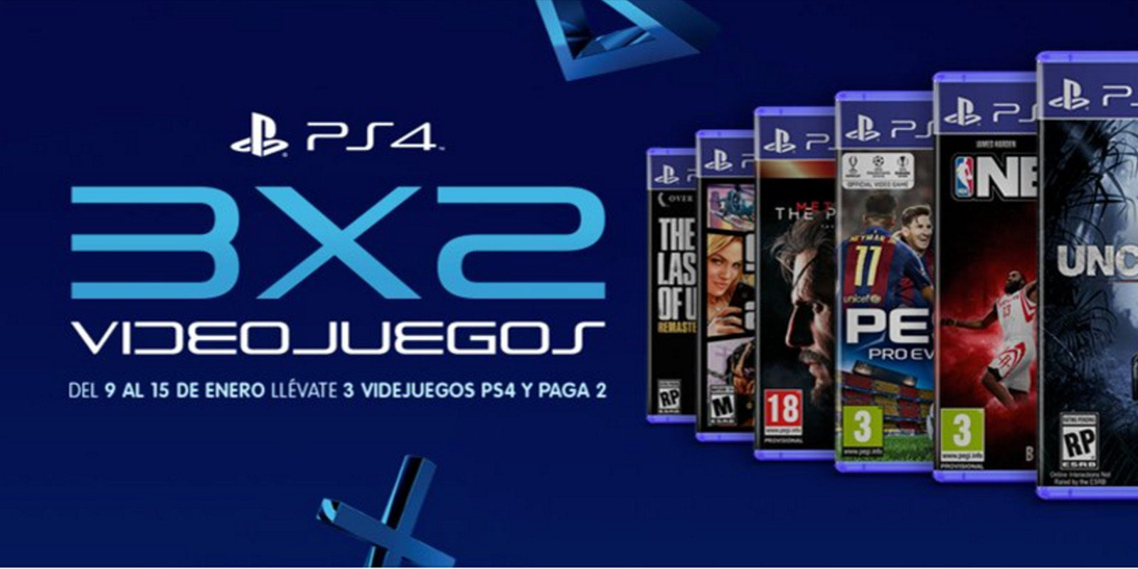Oferta 3x2 para juegos de PS4 en Cash Converters