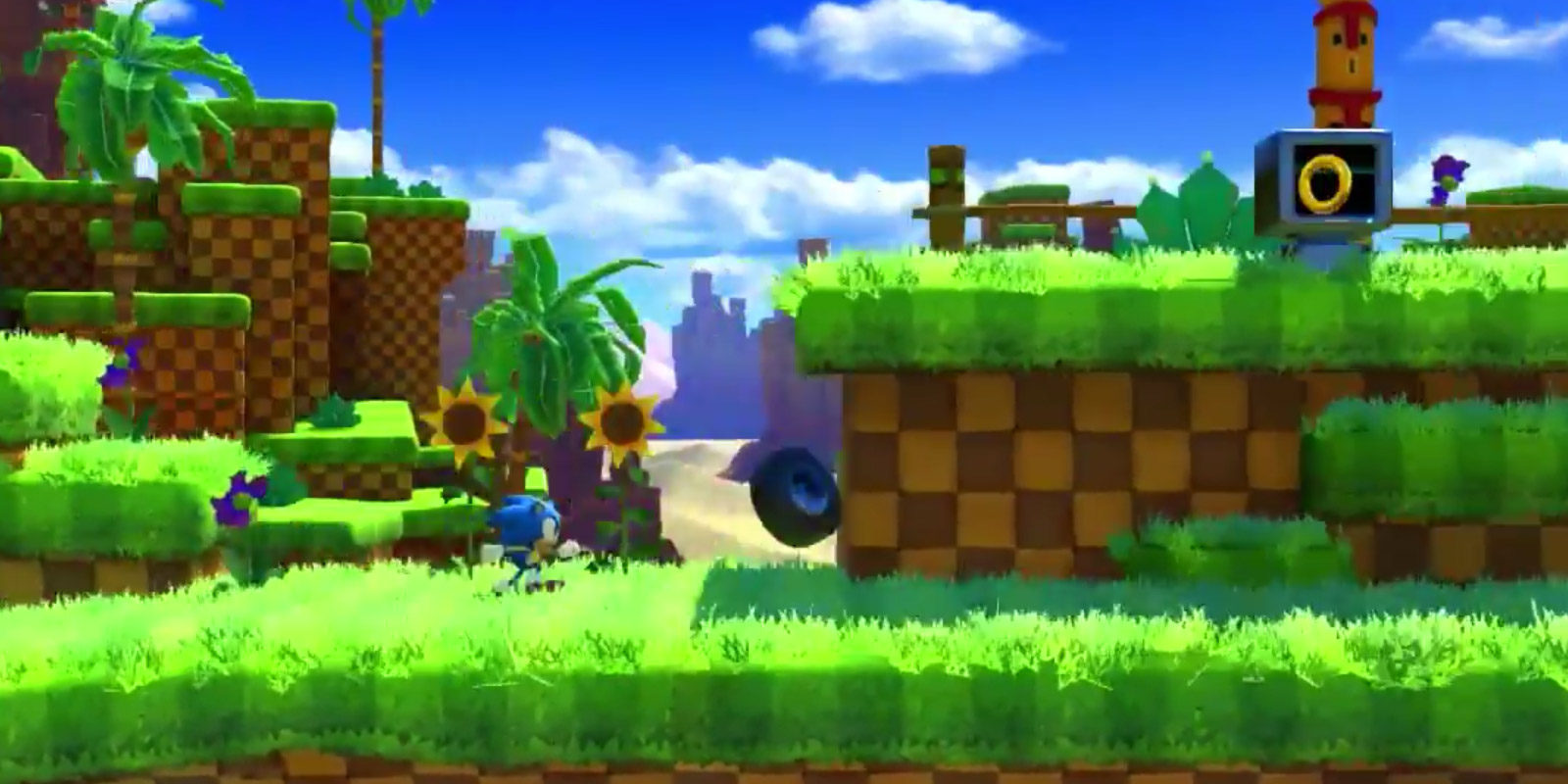 'Sonic Forces' muestra al erizo azul clásico recorriendo Green Hill Zone