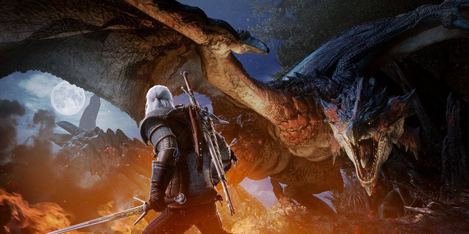 Geralt de Rivia visitará 'Monster Hunter World' en febrero
