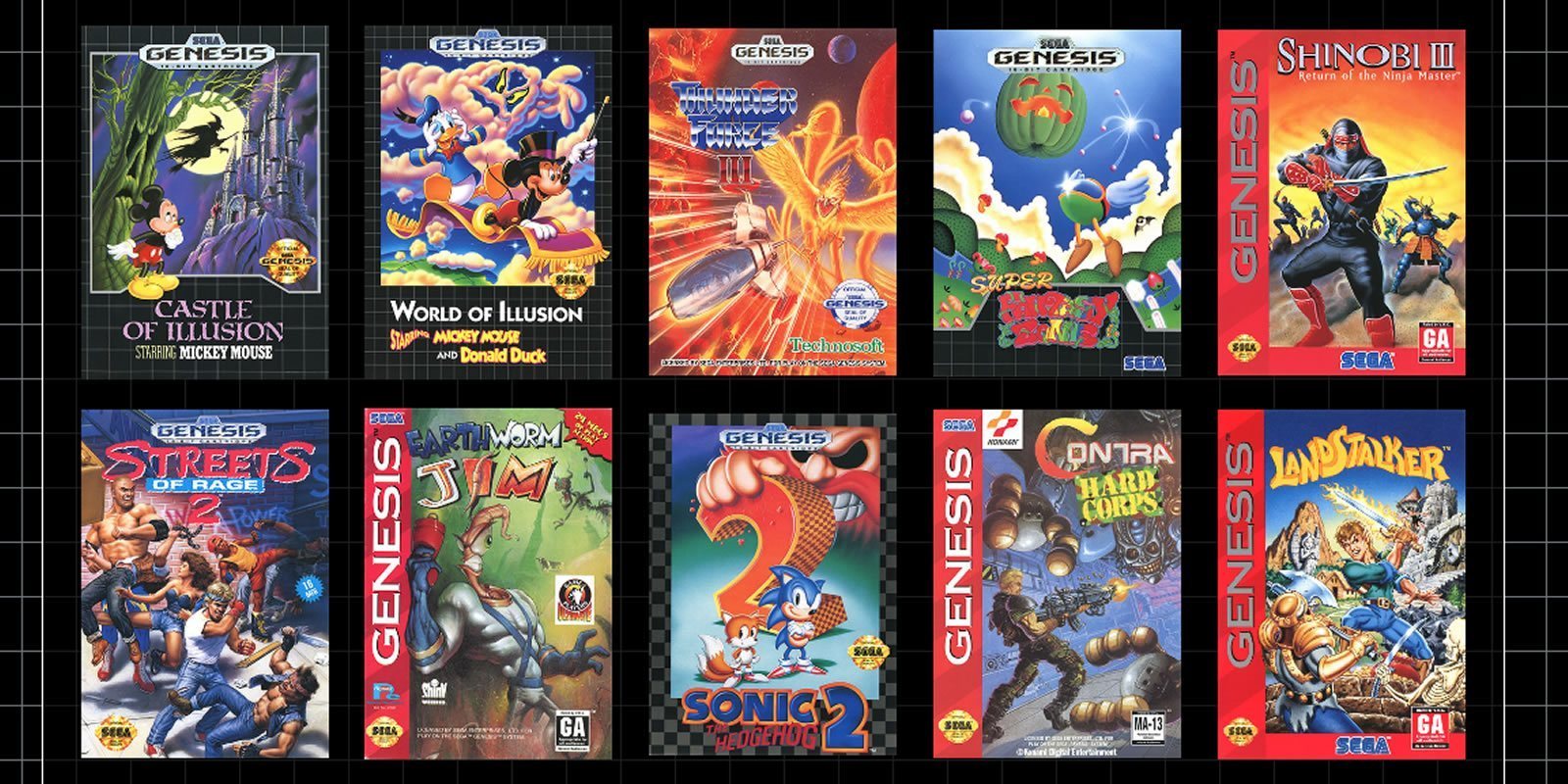 10 juegos más confirmados para 'Mega Drive Mini"