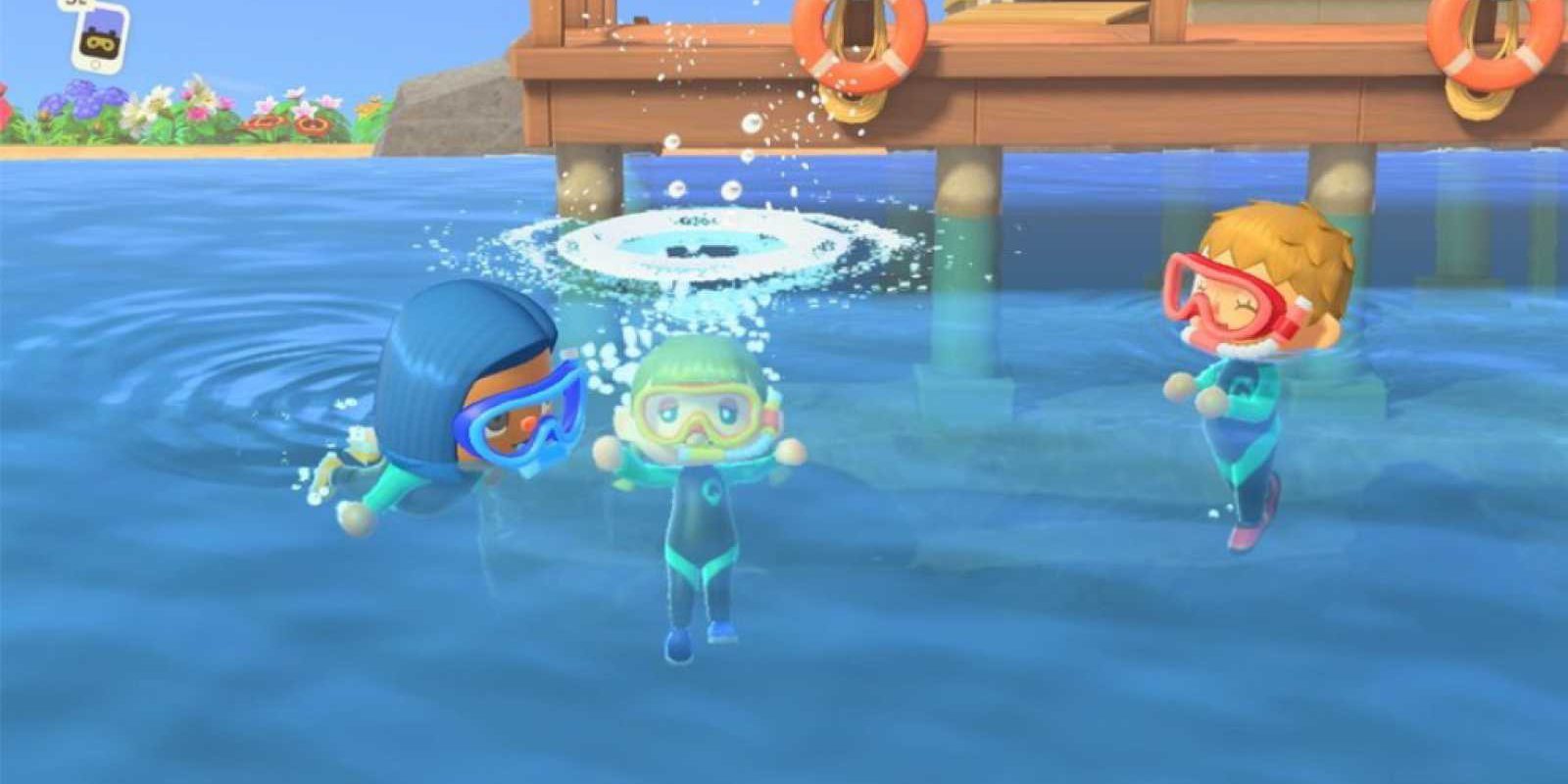 Ya podemos nadar y bucear en 'Animal Crossing: New Horizons' con la nueva actualización 1.3.0