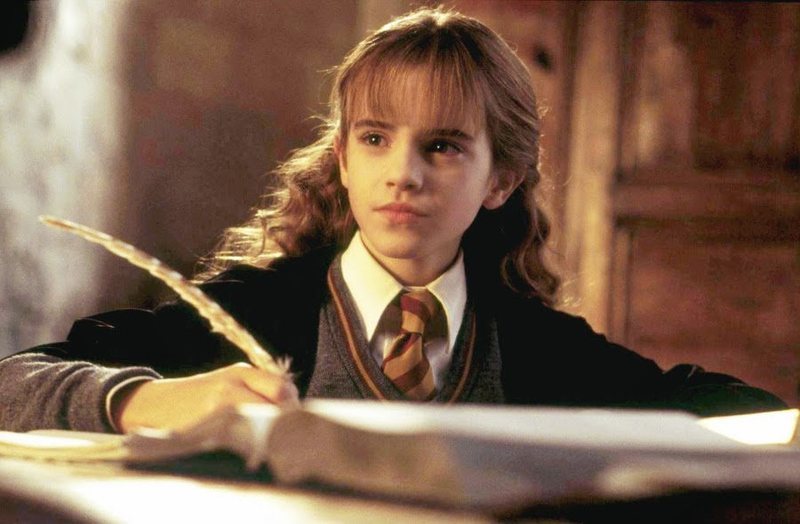 Hermione, una gran aficionada a la biblioteca